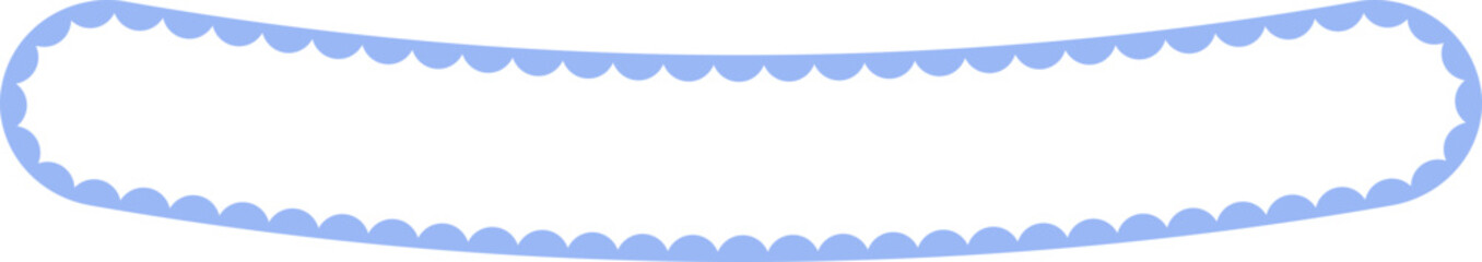 Obraz premium Scalloped Frame Edge Background