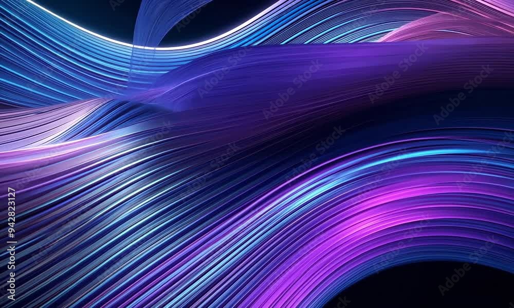 Poster dynamic waves of vibrant light dance in mesmerizing patterns, creating an entrancing visual experien
