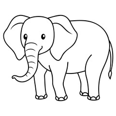 Fototapeta premium elephant cartoon illustration