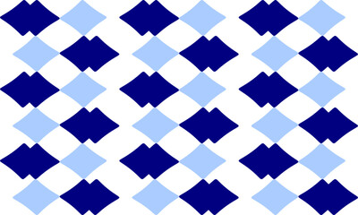 two tone blue diamond checkerboard repeat pattern, replete image, design for fabric printing