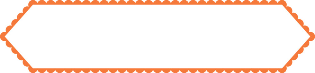 Obraz premium Scalloped Frame Edge Background