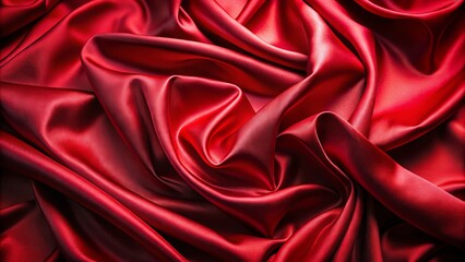 Obraz premium Red silk folded fabric background with a luxurious texture and elegant sheen perfect for a high-end design project