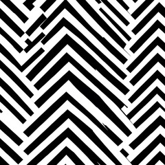 A black and white pattern of zigzag lines with a white background. The pattern is made up of triangles and the lines are very thin