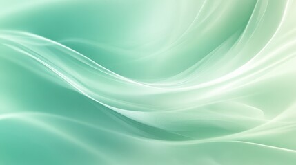 Fototapeta premium Abstract background blending vibrant green and soft aquamarine gradients in a smooth transition.