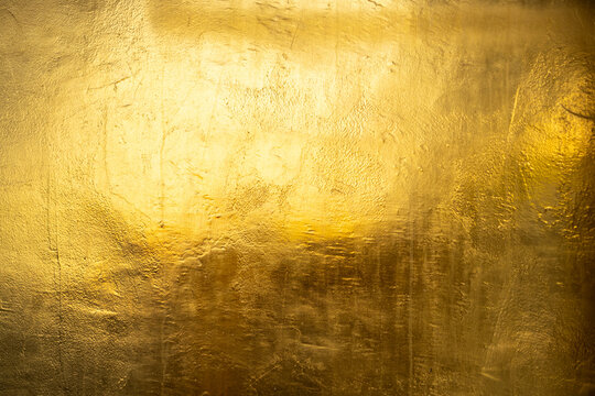 Gold shiny wall abstract background texture, Beatiful Luxury and Elegant