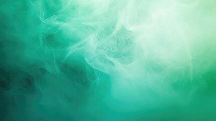 Obraz premium Smooth abstract background incorporating rich green and soothing aquamarine in a gradient effect.