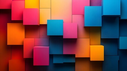 Abstract Geometric Background with Vibrant Colors