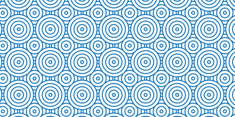 Overlapping creative diamond circle abstract blue pattern background with waves texture. geometric digital fabric pattern circles floral and spiral round lapping blue retro background.