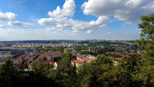 Timelapse of Prague from Vitkov Hill