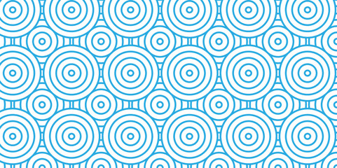 Seamless Overlapping creative diamond circle abstract blue pattern background with waves texture. geometric digital fabric pattern circles floral and spiral round lapping blue retro background.