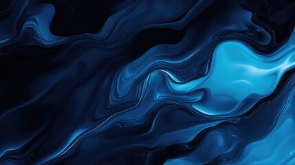 Fototapeta premium Abstract background with deep black blue and bright aquamarine layers creating depth.