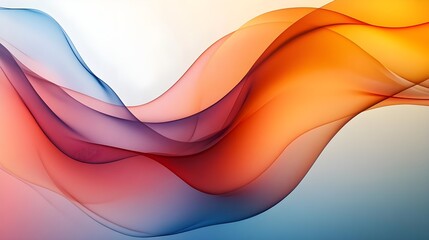 Obraz premium Abstract Orange Blue Red Wave Background Design