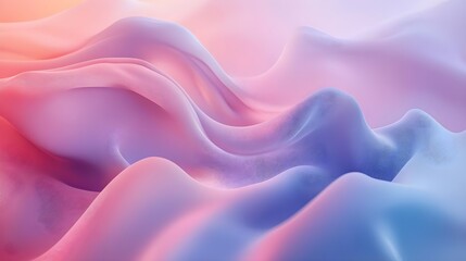Fototapeta premium Abstract Pink & Blue Wavy Background, Digital Art, Design