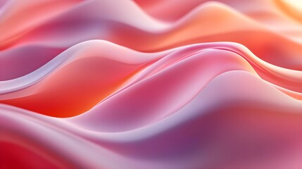 Obraz premium Abstract Pink and Orange Liquid Waves Background