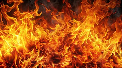 A vibrant and dynamic fire background with fierce flames dancing in a frenzy