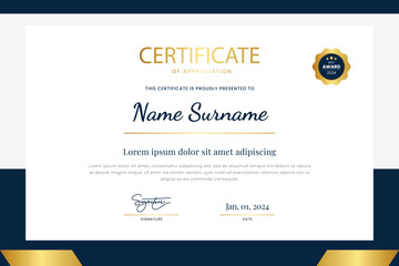 Obraz premium Elegant Certificate Template Design