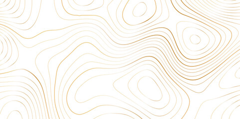 Abstract wavy topographic line background. Seamless pattern and banner design. Modern and dynamic feel to topographic mapping vector illustration.