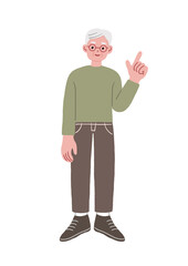 フラットデザインの人物イラスト