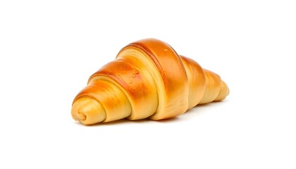 A croissant isolated on a white background