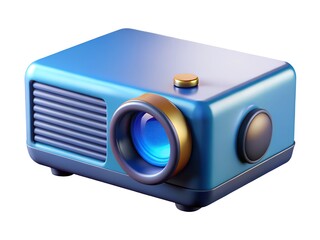 Projector 3D render icon isolated on white background