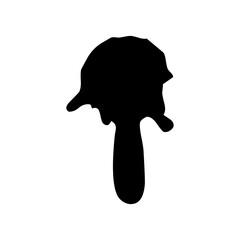 Transparent brush water icon 