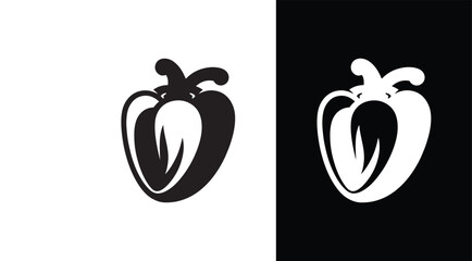 Capsicum vector icon.