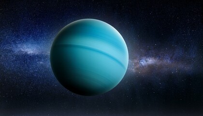 Naklejka premium Uranus in galaxy astronomy universe outdoors