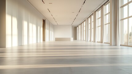 Luxurious Empty Event Space with Expansive Layout, Minimalist Design, and High-End Architectural Details