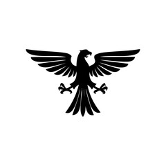 Eagle icon. Bald eagle logo. Eagle glyph. eagle silhouette