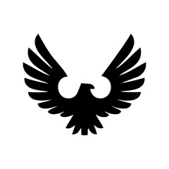 Eagle icon. Bald eagle logo. Eagle glyph. eagle silhouette