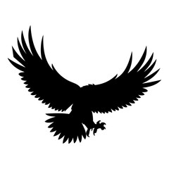 Eagle icon. Bald eagle logo. Eagle glyph. eagle silhouette