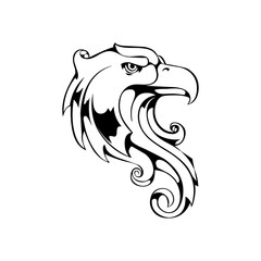 Eagle icon. Bald eagle logo. Eagle glyph. eagle silhouette