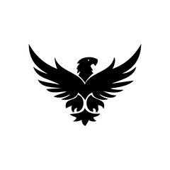 Eagle icon. Bald eagle logo. Eagle glyph. eagle silhouette