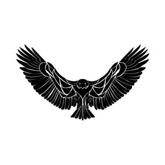 Eagle icon. Bald eagle logo. Eagle glyph. eagle silhouette
