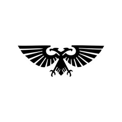 Eagle icon. Bald eagle logo. Eagle glyph. eagle silhouette