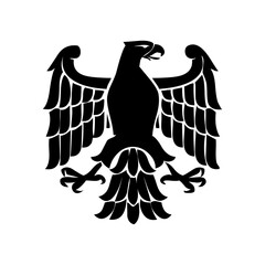 Eagle icon. Bald eagle logo. Eagle glyph. eagle silhouette