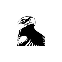 Eagle icon. Bald eagle logo. Eagle glyph. eagle silhouette