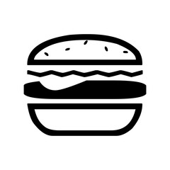 Fast food icon. fast food silhouette