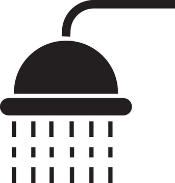 recommend clip art: Shower Head vector for Adverts. Suitable for books, stores, shops. Taking bath shower icon sign. Bathroom shower pictogram symbol in trendy black fill style isolated on transparent background.