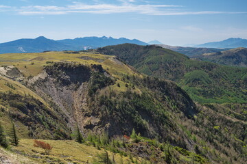 Obraz premium 美ヶ原から八ヶ岳連峰と富士山を望む