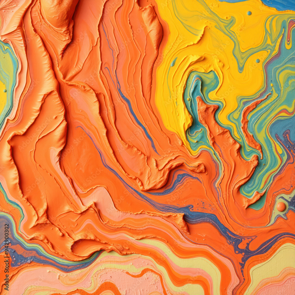 Poster the relief surface created by strokes of paint adds a richness of texture to the painting