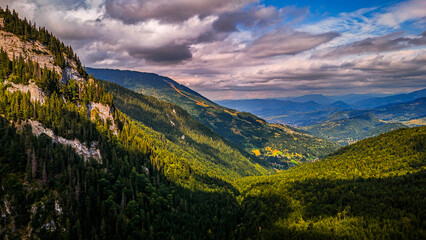 landscape with mountains and sky