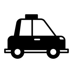 Police Car Solid Black