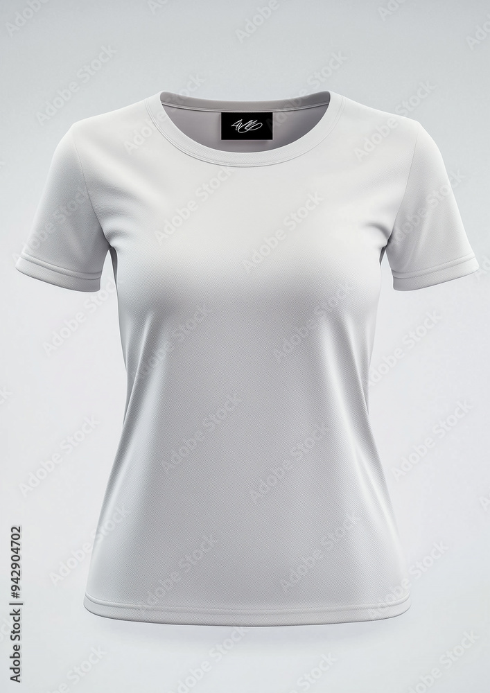 Canvas Prints a woman wearing a white T-shirt, mock up 