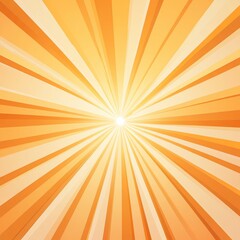 Obraz premium Bright orange and yellow sunburst with radiating beams of light, perfect for backgrounds, textures, or abstract designs.