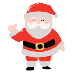 cartoon character santa claus variant gesture and activity. sticker santa claus