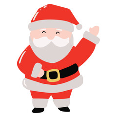 cartoon character santa claus variant gesture and activity. sticker santa claus