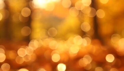 Fototapeta premium Bokeh Blur Beautiful Autumn Landscape Featuring Vibrant Colorful Foliage in the Park with Falling Leaves, Creating a Natural Background of Seasonal Beauty, Tranquility, and the Magic of Autumn's Chang