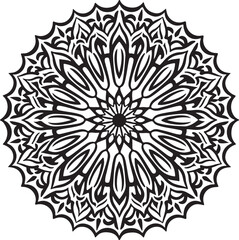Floral Mandala design vector .