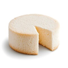 Perfectly Crafted Thai Rice Cake on White Background   Macro Shot of Delectable Dessert